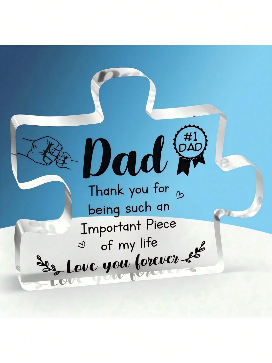 Surprise Dad with a unique gift - our Personalized Acrylic Square Puzzle! A perfect present for any occasion, this puzzle can be customized just for him. Give a gift that's both fun and sentimental. Order now!