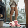 Stay stylish and comfortable in our Pink Mid-Calf Snow Boots for Women. With a warm, fleece-lined interior and a non-slip platform design, these boots are perfect for snowy days. Keep your feet cozy and secure with these fashionable snow boots.