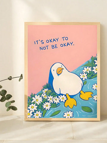 Add a splash of fun and positivity to your space with this Playful Duck Canvas Poster. Featuring a cheerful duck design, it brings lighthearted inspiration that lifts your mood and encourages mental well-being. Perfect for modern home decor, this vibrant artwork brightens any room with its whimsical charm.