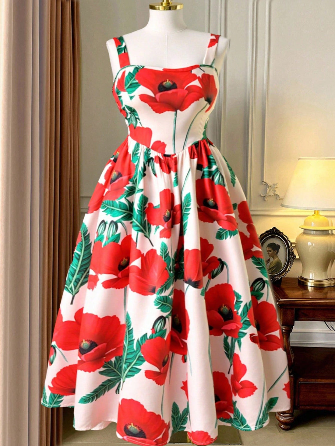 Step into sunshine with this Plus Size Apricot Floral Long Strap Dress, designed to brighten your spring and summer days. Its delicate floral pattern and flowing silhouette offer a breezy, flattering fit that’s perfect for Valentine’s Day or any occasion that calls for a touch of charm. Embrace comfort and style with straps that stay put while you dance through warm evenings or casual outings. This dress is your go-to for effortless elegance and playful vibes all season long.
