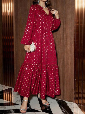 Embrace your free-spirited side in this gorgeous plus-size bohemian dress! Featuring a vibrant floral print and flowing long sleeves, it's the perfect companion for lazy beach days, resort getaways, or whenever you want to feel effortlessly chic. The relaxed silhouette celebrates your curves while the breezy fabric keeps you cool and comfortable. Whether you're sipping cocktails by the pool or exploring a tropical destination, this dress delivers that coveted boho-luxe vibe without trying too hard. Pack it,