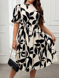 Get ready to turn heads in this Plus Size Boho Printed Ruffle Hem Dress! Perfect for sunny days and carefree vibes, its playful ruffle hem and vibrant print bring a fun, breezy touch to your summer wardrobe. Designed to flatter your curves while keeping you cool and comfy, this dress effortlessly blends style and ease for all your sunny adventures.