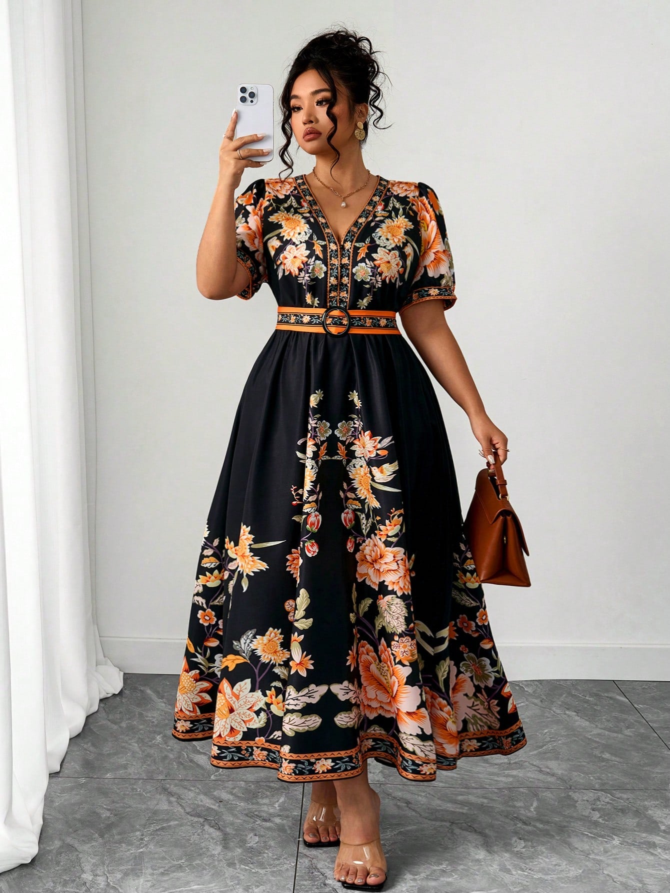 Step into sunshine and good vibes with this Plus Size Boho Style Printed Dress! Featuring a flirty V-neck and breezy cap sleeves, it’s your perfect companion for spring and summer getaways. The playful print adds a splash of fun, while the comfortable fit lets you dance, stroll, or relax with ease. Embrace effortless style and vacation-ready charm wherever you go!