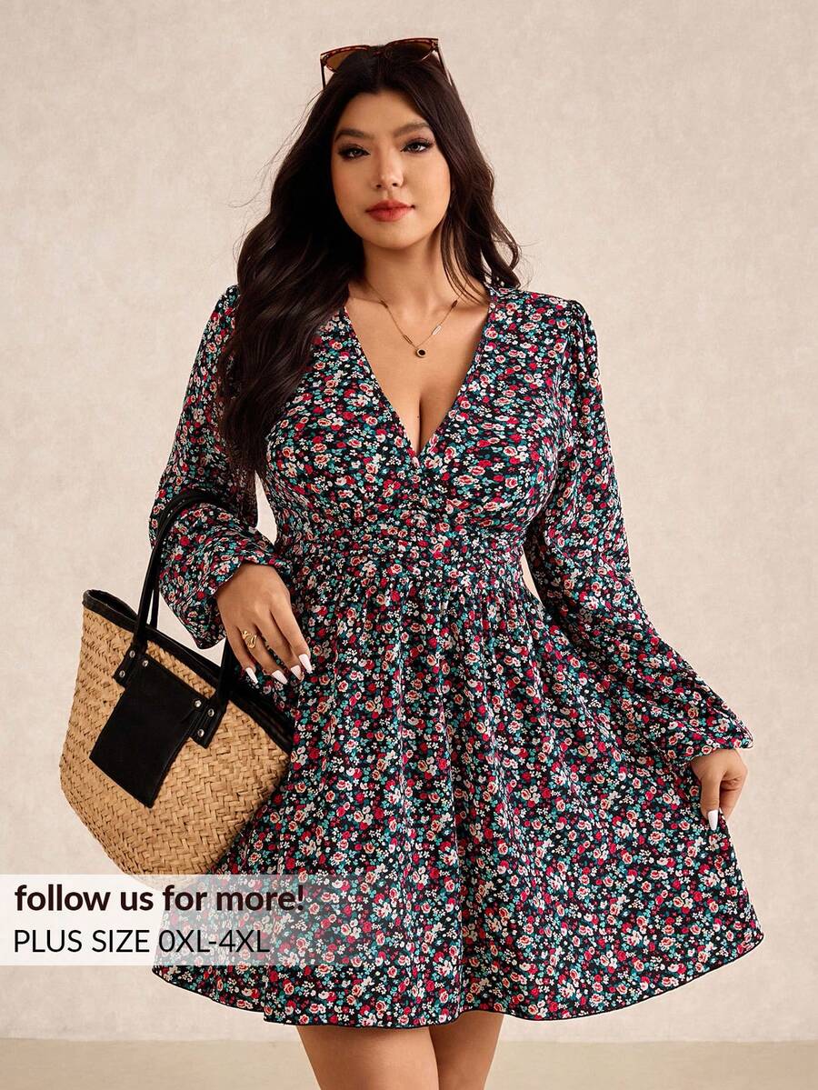 Embrace your curves in this fun, all-over print dress designed for real bodies and real comfort. The cinched waist creates a flattering silhouette while the relaxed fit keeps things breezy and effortless. Perfect for casual days when you want to look put-together without trying too hard. Throw it on with sneakers for errands or dress it up with accessories for a night out. This playful piece proves that style has no size limit—just pure confidence and comfort.