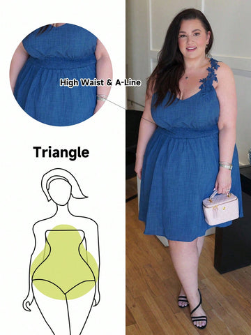 Escape to your next getaway in this charming blue A-line suspender dress designed with you in mind! The flattering A-line silhouette gracefully skims your curves, making it an ideal choice for pear and triangle body shapes. Adjustable suspenders add a fun, vintage-inspired touch while ensuring the perfect fit. Crafted for comfort and style, this casual dress transitions effortlessly from beachside strolls to sunset dinners. Available in plus sizes, it's your new vacation essential that celebrates your figur