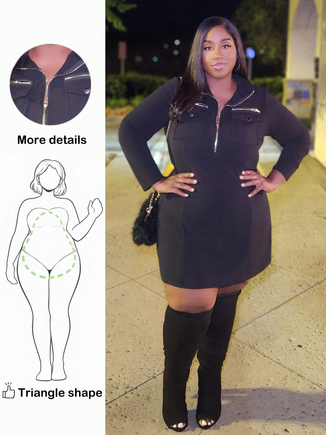 Embrace your curves with this fabulous leopard print dress designed specifically for pear-shaped figures! The front zipper adds a cheeky touch of edgy style while the relaxed fit flatters your silhouette without clinging. Perfect for autumn adventures, this casual piece transitions effortlessly from weekend brunch to cozy evening hangouts. The classic leopard pattern never goes out of style, and the plus-size cut ensures you'll feel confident and comfortable all day long. Dress it up with heels or keep it c