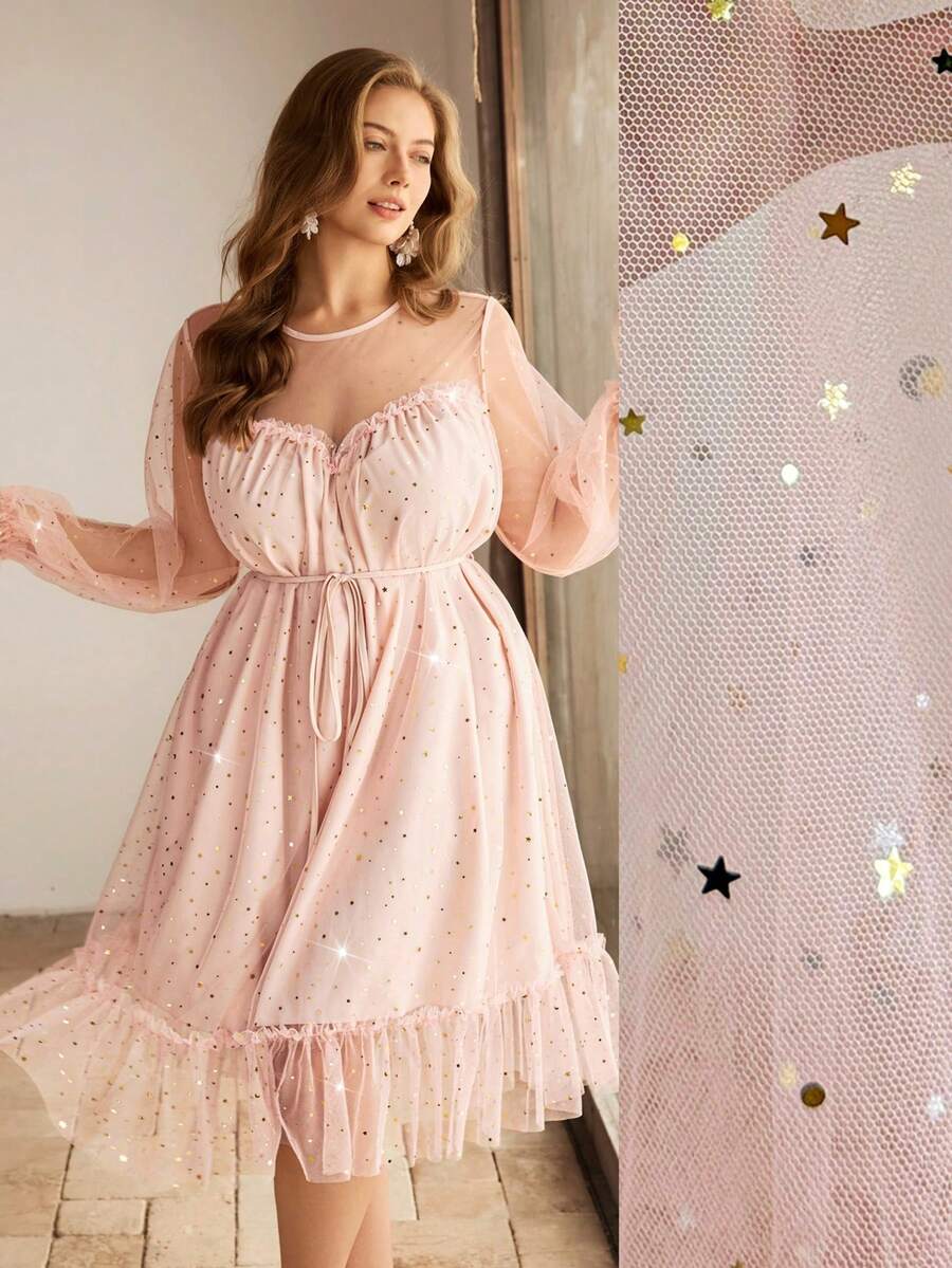 Experience the breathtaking fusion of ethereal celestial heritage and sharp, modern architectural tailoring. This stunning sequin-embellished ensemble is meticulously designed for the woman who values a high-fashion, "quiet luxury" approach to whimsical dressing—the ultimate centerpiece for prestigious tea parties, exclusive garden soirées, and high-authority fairy-inspired events.