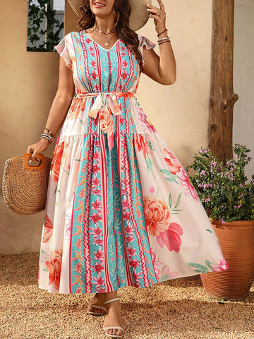 Step into effortless style with this Plus Size Chiffon Floral Dress, perfect for any getaway or everyday fun. Its light, airy fabric keeps you cool while the vibrant floral pattern adds a splash of joy to your look. Whether you’re strolling the boardwalk or enjoying brunch with friends, this dress offers comfort and charm for all occasions. Embrace your curves and let your playful side bloom!