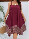 Celebrate your curves in this playful plus size color block flared dress! Featuring flirty straps and a fun, flowing silhouette, it’s your go-to for graduations, summer days, and festival vibes. Bright, bold blocks of color add a cheerful pop, while the comfortable fit lets you dance and shine all day long. Step out with confidence and a splash of joy!