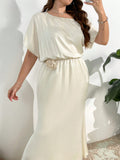 Step into spring and summer with flair in this Plus Size Elegant Asymmetric Shoulder Mini Dress, featuring a charming 3D floral design that adds a playful pop to your look. Its unique asymmetric shoulder cut brings a fun twist of sophistication, perfect for turning heads at any daytime event or night out. Lightweight and breezy, this dress keeps you comfortable while embracing your curves beautifully. Celebrate bold style and floral fun all season long!
