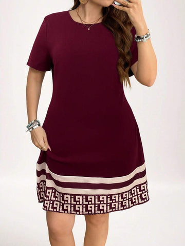 Step into autumn with flair in this Plus Size Fall Casual Dress, featuring fun stripes and lively geometric prints. Designed for comfort and style, it’s perfect for laid-back days or casual outings. Embrace cozy chic vibes and celebrate your curves with a dress that’s as playful as the season!