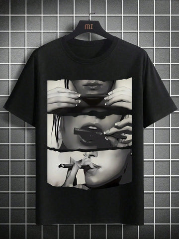 Make a bold statement with our Plus Size Funny T-Shirt featuring eye-catching red lips and blunts design. This digitally printed cotton tee brings attitude and humor to your casual wardrobe. Soft, breathable fabric ensures all-day comfort while the vibrant print turns heads. Perfect for those who aren't afraid to show off their playful personality and stand out from the crowd!