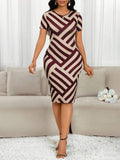 Step into summer with confidence and style in this Plus Size Geometric Printed Mid-Length Dress. Perfectly balancing business savvy and casual charm, its fun geometric patterns bring a playful twist to your wardrobe. The mid-length cut offers comfortable movement while keeping things polished, making it your go-to for both office meetings and weekend brunches. Embrace vibrant vibes and effortless elegance all season long!