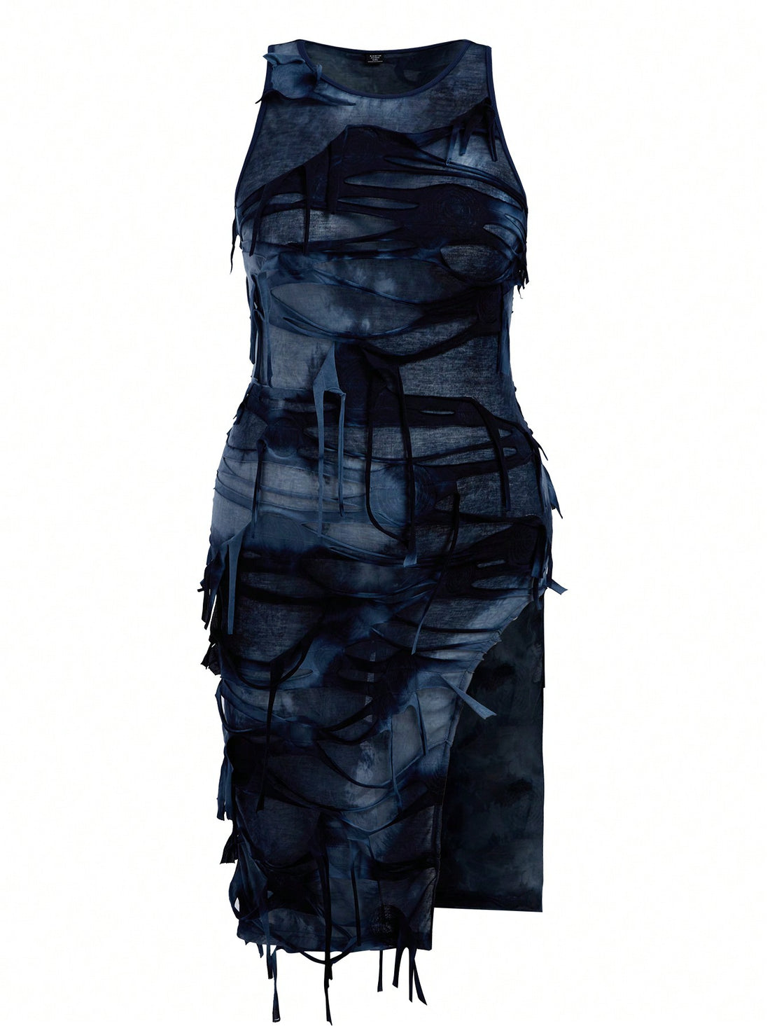 Step out in style with this bold and trendy Plus Size Gothic Tie-Dye High Slit Dress. Perfect for the summer season, this dress will make you stand out from the crowd with its unique tie-dye pattern and high slit design. Embrace your boldness and make a statement with this must-have outfit for any fashion-forward woman.