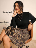 Turn heads this season with our Plus Size Leopard Print A-Line Dress! Featuring a flattering cinched waist, this playful and chic dress offers both comfort and style for fall and winter outings. The flowing A-line silhouette moves with you, while the bold leopard print adds a fun, confident edge to your wardrobe. Perfect for cozy days or evening gatherings, it’s your go-to dress to embrace the season with flair and confidence.