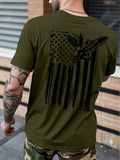 Show your patriotic spirit in style with this eye-catching Plus Size Men's Casual T-shirt! Perfect for 4th of July celebrations, this comfy tee features a bold American flag and majestic eagle design that's sure to turn heads at any summer barbecue or fireworks show. Freedom never looked so good—or fit so comfortably!