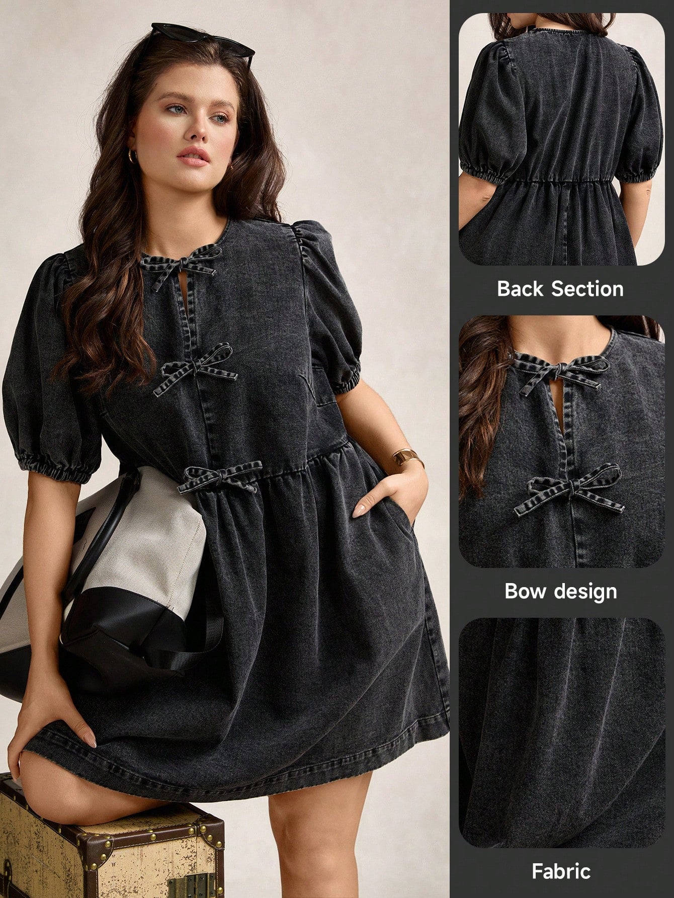 Set sail this season in our Plus Size Navy Collared Bow Pocket Dress! Perfect for fall days and back-to-school vibes, this nautical-inspired sundress blends comfort with charm. Featuring a classic collar, playful bow detail, and handy pockets, it’s your go-to for effortless style and all-day ease. Drift through your day with a splash of casual elegance designed just for you.