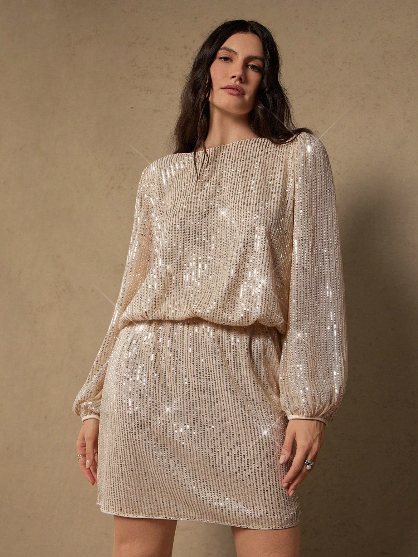 Celebrate the season in style with this plus-size Christmas dress that perfectly blends festive sparkle with everyday comfort. Featuring delicate sequin accents and long sleeves, it delivers just enough shimmer without overwhelming your look. The minimalist design keeps things fresh and wearable, making it ideal for holiday gatherings, casual outings, or cozy nights in. Flattering cuts and quality fabric ensure you'll feel confident and fabulous all season long. Why choose between festive and comfortable wh