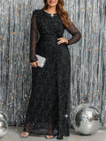 Celebrate in style with this stunning plus-size shiny maxi dress that's ready to turn heads at any holiday gathering! The luxurious shimmer catches the light beautifully, while the flowing maxi silhouette flatters every curve with grace and confidence. Perfect for Christmas parties, New Year's Eve, or any special occasion where you want to feel absolutely fabulous. Slip into elegance and let your inner sparkle shine through!