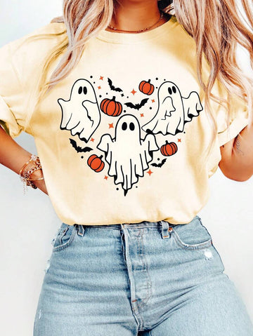 Celebrate your edgy style with this Plus Size Skeleton Girl T-Shirt. Featuring a playful skeleton graphic, a comfy round neck, and short sleeves, it’s perfect for trendy women who love to stand out. Soft, breathable fabric ensures all-day comfort while adding a fun, spooky twist to your casual wardrobe.