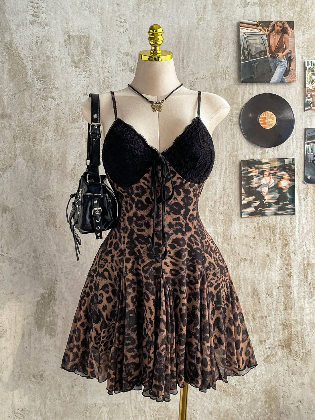 Embrace your curves in this fabulous plus-size leopard print dress! The delicate spaghetti straps offer a flirty, feminine touch while the vintage-inspired pattern adds instant personality to your wardrobe. Thoughtfully designed for pear-shaped figures, this dress flatters where it counts and moves with you all day long. Whether you're grabbing coffee, hitting the farmers market, or enjoying a casual lunch date, this versatile piece transitions seamlessly from day to night. Slip it on and let your style roa