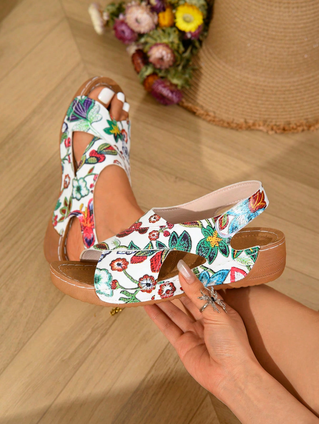 Step out in style and comfort with our Plus Size Trendy Wedge Sandals. With a stylish low heel design, these sandals offer a chic yet casual look perfect for any occasion. Plus, their comfortable fit and trendy design make them a must-have for any wardrobe. Upgrade your shoe collection today!