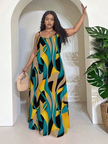 Turn heads this summer with our Plus Size Tropical Color Block Print Dress, a vibrant splash of sunshine perfect for any occasion. Its playful mix of bold tropical hues and flattering color blocks brings effortless style and confidence to your day, whether you're beach-bound or brunch-ready. Designed to celebrate curves with comfort and flair, this dress is your go-to for a fun, fresh look that radiates warm-weather vibes. Embrace the season in style and let your outfit do the talking!