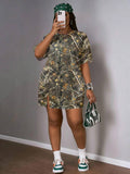 Back view of trendy vacation dress showing split hem detail