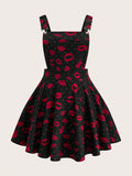 Get ready to sleigh at your next summer party with our Plus Size Women's Christmas Tree Print Jumper Dress! This A-Line silhouette adds festive flair to your look, while keeping you comfortable. Perfect for spreading holiday cheer all year round.
