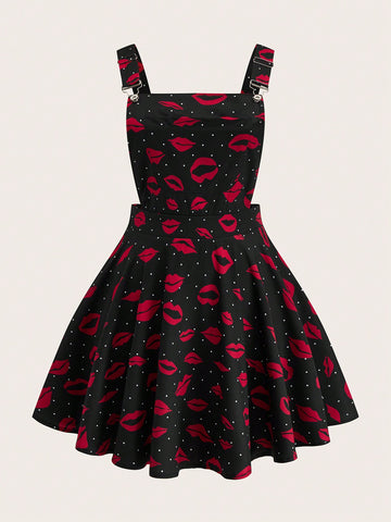 Get ready to sleigh at your next summer party with our Plus Size Women's Christmas Tree Print Jumper Dress! This A-Line silhouette adds festive flair to your look, while keeping you comfortable. Perfect for spreading holiday cheer all year round.