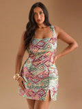 Sparkle and shine in this plus size sequin mini dress, designed to dazzle at every party! The scoop neck and sleeveless cut keep it flirty and fresh, while the shimmering sequins add just the right amount of glam. Perfect for special occasions where you want to steal the spotlight with confidence and style. Get ready to dance the night away looking effortlessly fabulous.