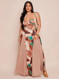 Turn heads on your next date or outing with this plus size tie dye cami dress. Its elegant design combines vibrant colors with a flattering fit, making it a delightful choice for Valentine's Day or any special occasion. Lightweight and comfortable, it lets you move with confidence and charm wherever you go.
