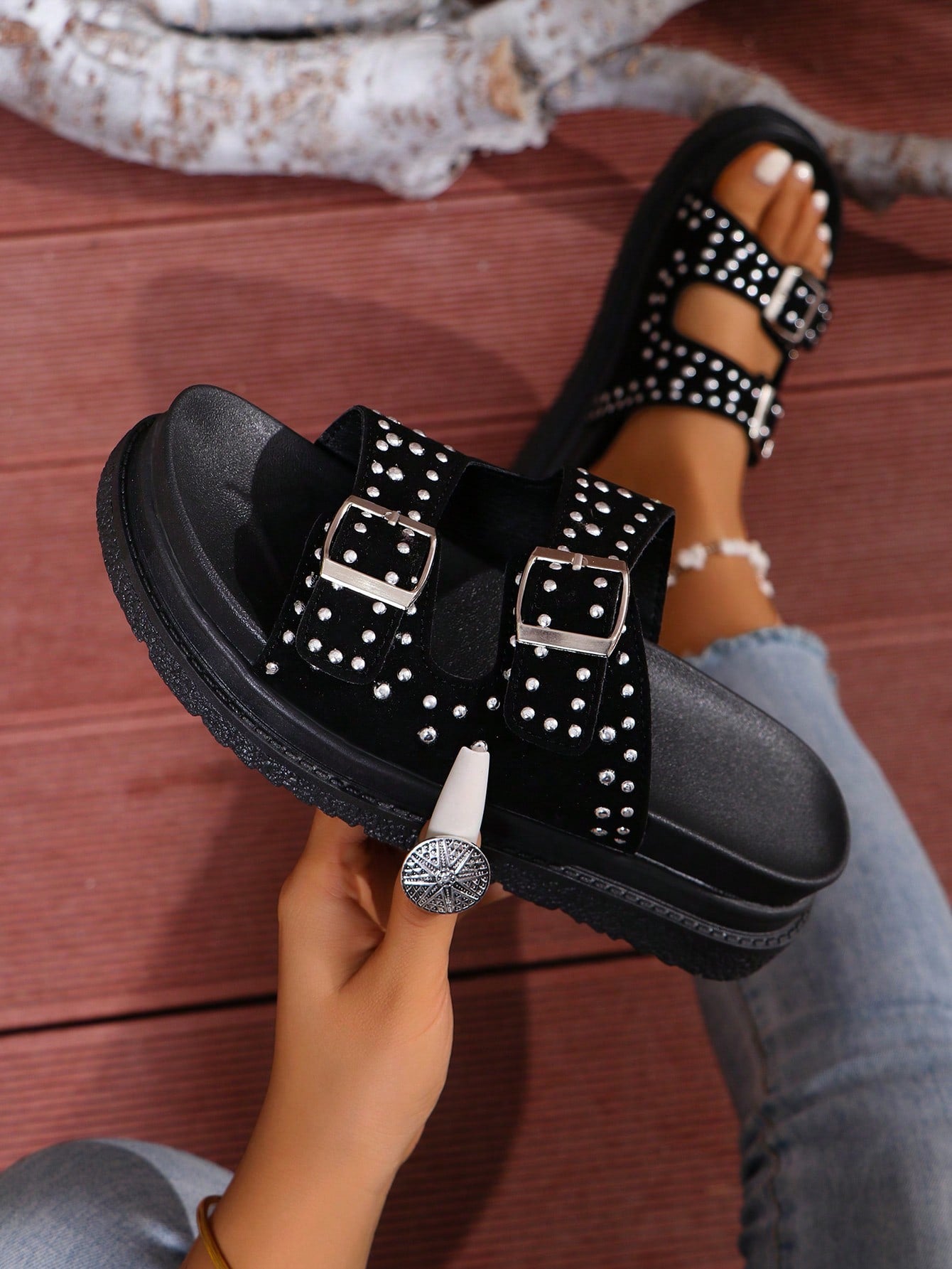 Step into summer fun with these Plus Size Women’s European American Outdoor Beach Sandals! Featuring a trendy thick sole, they offer both comfort and style for all your casual adventures. Perfect for beach days or city strolls, these sandals bring a playful vibe to your warm-weather wardrobe while keeping your feet supported and cool.