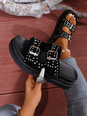 Step into summer fun with these Plus Size Women’s European American Outdoor Beach Sandals! Featuring a trendy thick sole, they offer both comfort and style for all your casual adventures. Perfect for beach days or city strolls, these sandals bring a playful vibe to your warm-weather wardrobe while keeping your feet supported and cool.