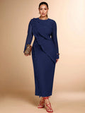 Turn heads with this playful plus size mesh bodycon dress, designed to hug your curves with confidence. Featuring an elegant round neck and long sleeves, it’s perfect for cocktail parties, weddings, or any seasonal celebration where you want to shine. The breathable mesh adds a flirty touch while keeping you comfortable all night long. Celebrate your style and step out with charm and grace in this stunning dress made just for you.