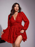 Experience the breathtaking fusion of high-glamour festive heritage and sharp, modern architectural tailoring. This stunning solid-color ensemble is meticulously designed for the woman who values a high-fashion, 