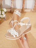 Step into summer fun with these Plus Size Women’s Floral Wedge Heel Sandals! Featuring a charming hollow-out design, they keep your feet cool while adding a stylish touch to any beach or casual outfit. The comfortable wedge heel offers just the right lift for all-day wear, making them perfect for sunny strolls or seaside adventures. Embrace playful elegance and let your feet bloom with every step!
