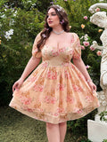 Unleash your sweet side this spring with our Plus Size Women's Double Ruffle Hem Dress! The playful pink hue and double ruffle hem add a touch of glamour to your everyday fashion. Embrace your curves and stand out from the crowd with this must-have piece.