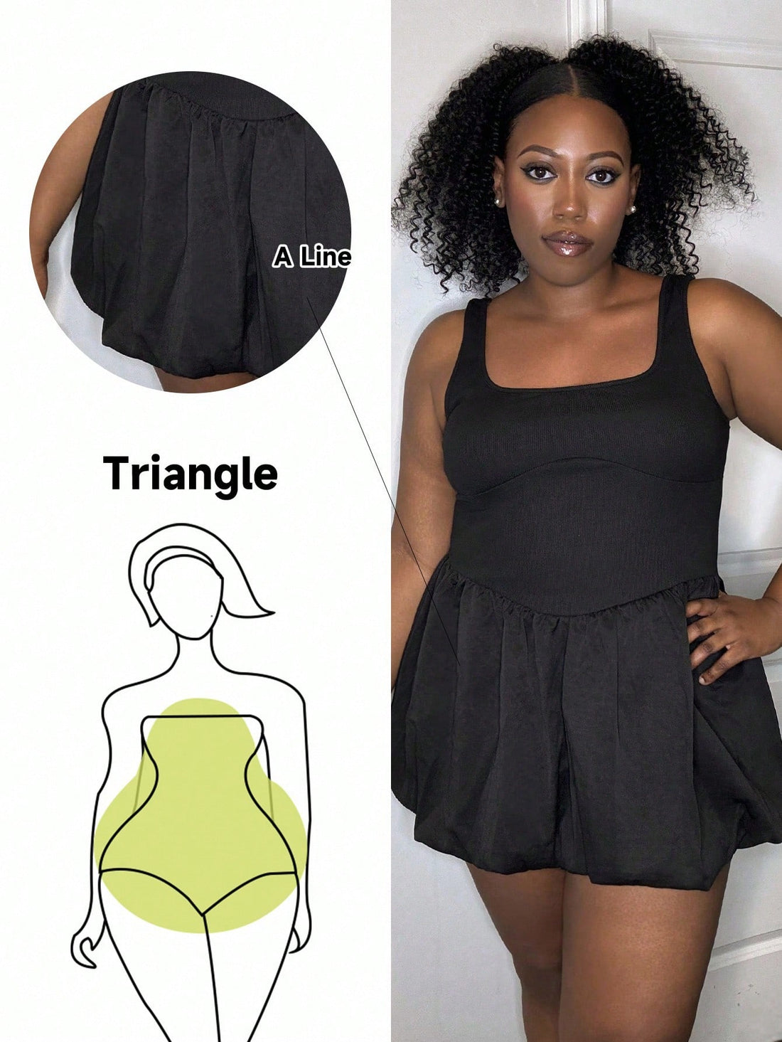 Embrace your curves with this playful Y2K bubble hem dress, designed specifically for pear-shaped figures. The solid color keeps things timeless while the signature bubble hem adds that nostalgic early-2000s flair everyone's obsessed with. Perfect for back-to-school season or whenever you want to feel confident and fabulous. The plus-size fit celebrates your shape without compromise—because fashion should be fun, not restrictive. Slip it on and get ready to turn heads with retro-inspired style that actually