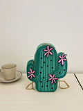 Introducing Prickly Chic, the ultimate cactus shoulder bag for stylish commuting women. With its unique design and durable material, this bag is perfect for everyday use. Stay organized with multiple pockets and compartments, while making a statement with its trendy cactus print. Elevate your daily commute with Prickly Chic.