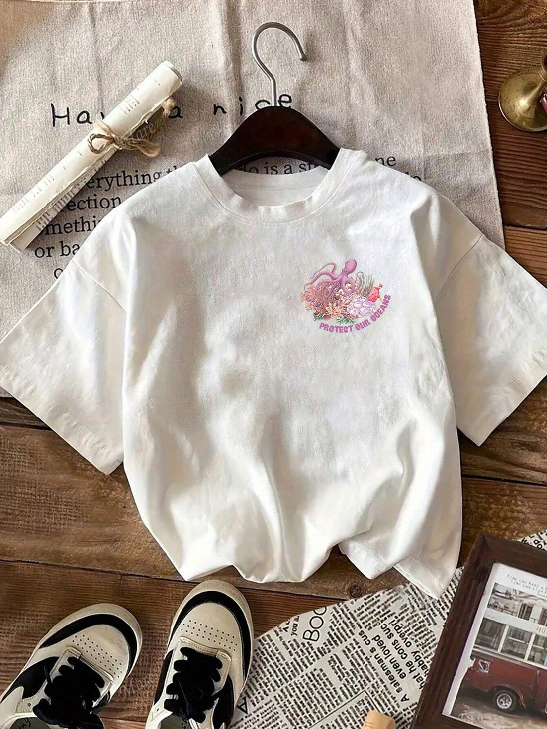 Represent your love for the ocean with our Protect Our Oceans graphic tee for women! Featuring a bold shark graphic and the message "Save The Sharks & Respect Locals", this tee is perfect for both casual wear and advocating for marine conservation. Stay stylish while supporting a great cause!