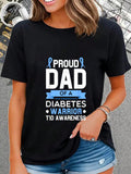 Celebrate and show your support as a proud dad of a diabetes warrior with this bold graphic tee. Raise awareness for type 1 diabetes while making a statement. Comfortable and stylish, perfect for everyday wear.