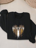 Celebrate your heritage with this playful Proud Native Heart Sweatshirt, designed especially for Indigenous women. Featuring a bold dripping heart graphic, it’s a unique gift that combines style and pride. Cozy and eye-catching, this sweatshirt lets you wear your culture with a fun, fresh twist. Perfect for everyday comfort or making a statement wherever you go!