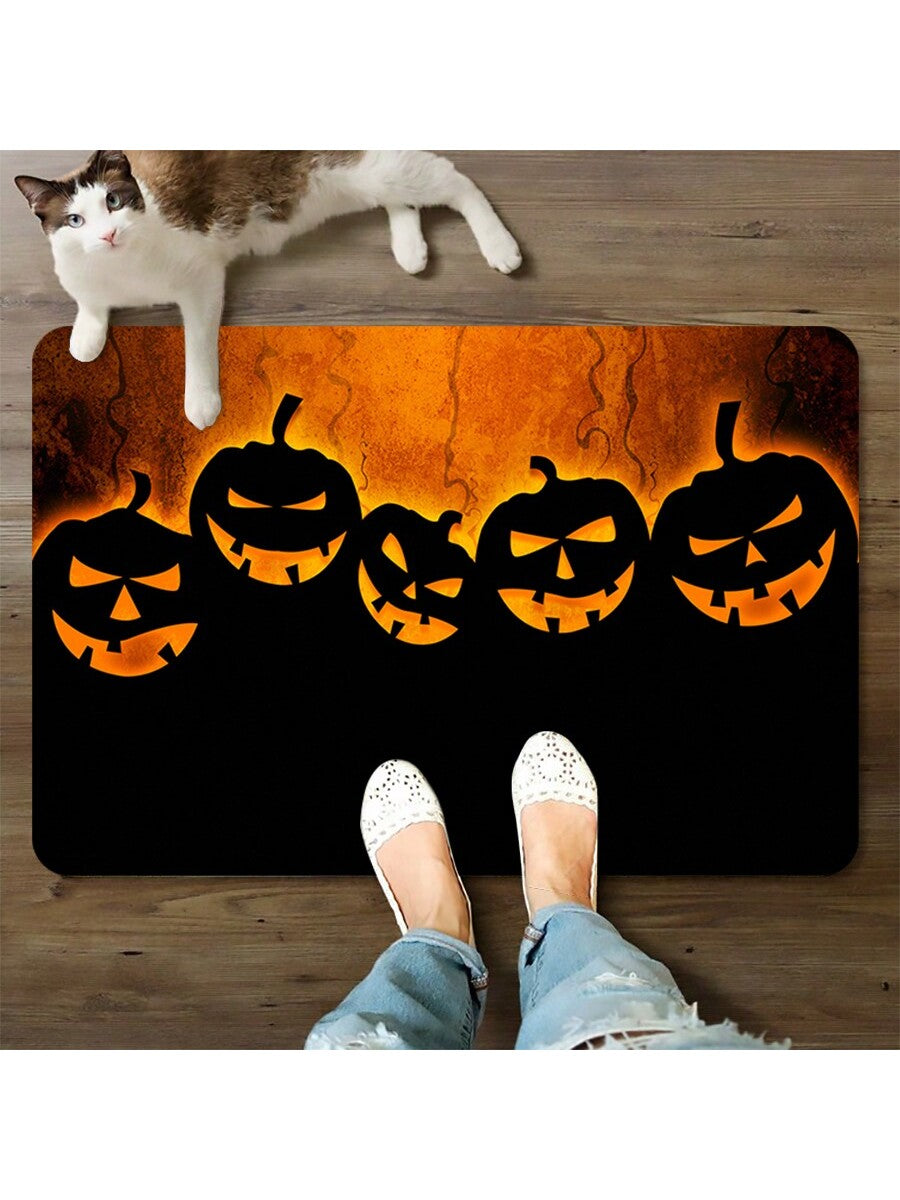 This Halloween, welcome your guests with the Pumpkin Spice and Everything Nice non-slip doormat. Crafted with a festive design and durable materials, this doormat ensures safety and style for your entryway. The perfect accessory for any Halloween-themed décor and a must-have for preventing slips and falls.