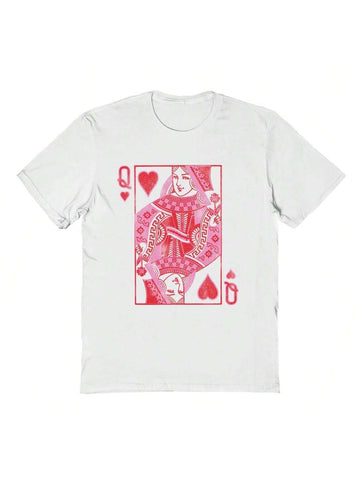 Look like royalty in our Queen of Hearts Graphic Tee, perfect for Valentine's Day! You'll reign supreme in this unisex tee that combines playful humor and style.