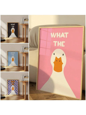 Add a splash of whimsy to your space with Quirky Duck Delight! This playful and funky canvas poster is sure to charm and bring joy to any room. Perfect for those who don't take themselves too seriously. (Just like our quirky duck friend!)