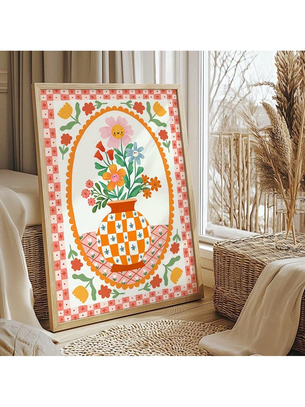 Add a splash of charm with this quirky hand-drawn floral vase art print. Its neutral tones and playful lines blend modern boho vibes with Scandinavian simplicity, bringing a fresh, whimsical touch to any room. Perfect for brightening your walls while keeping things stylishly understated.