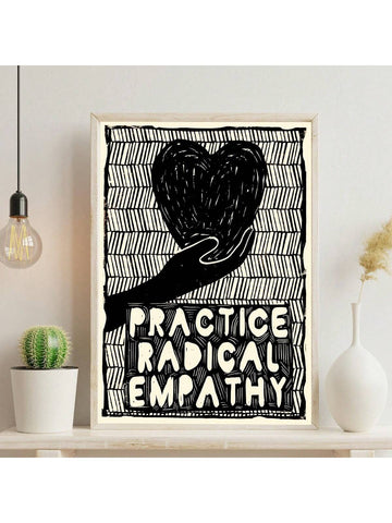 Add a spark of inspiration and a splash of social good to your space with the Radical Empathy Canvas Wall Art. This framed poster combines modern style with a powerful message, encouraging connection and understanding. Perfect for home or office, it’s the playful reminder we all need to see the world through kinder eyes every day. Elevate your decor and your mindset all at once!