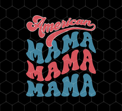 Retro Mama, American Mama, Mother America, Mommy, Png For Shirts, Png Sublimation