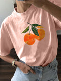 Elevate your wardrobe with our Retro Aesthetic Orange Art Graphic T-Shirt, the perfect gift for foodies. Made with a vintage-inspired design, this shirt exudes a unique and stylish appeal. Crafted with premium quality material, this shirt ensures comfort and durability, making it a great addition to your collection.